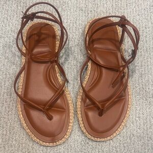 Dolce Vita Cove Sandals Brown Leather size 7